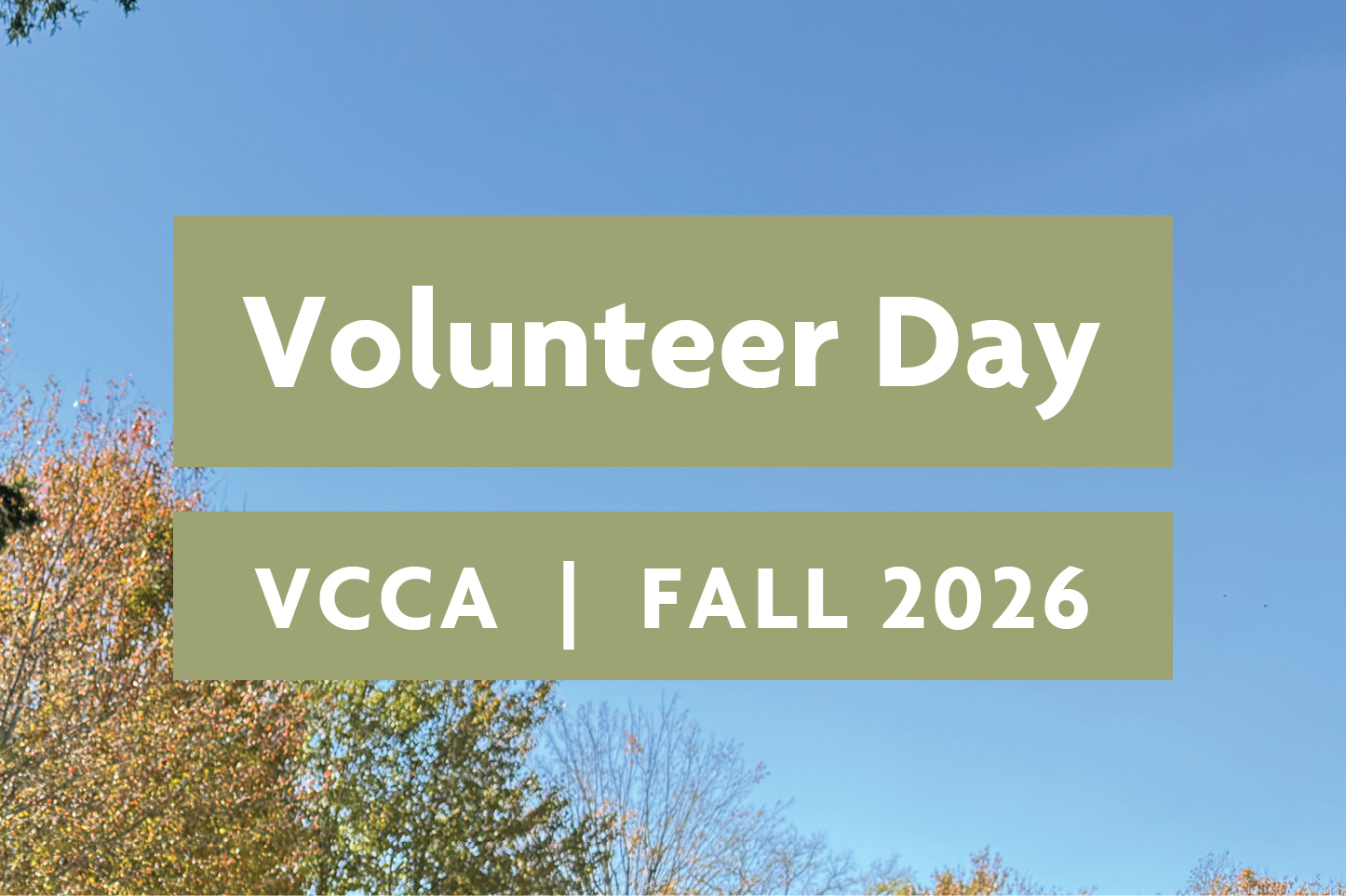 Volunteer Day | VCCA | Fall 2026
