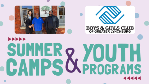Photo of Boys and Girls Club logo and staff