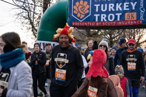 Photo of turkey trot participant
