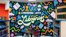 Lynchburg Public Library mural photo