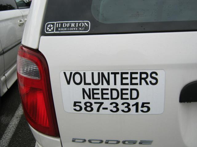 Volunteer Drivers needed!