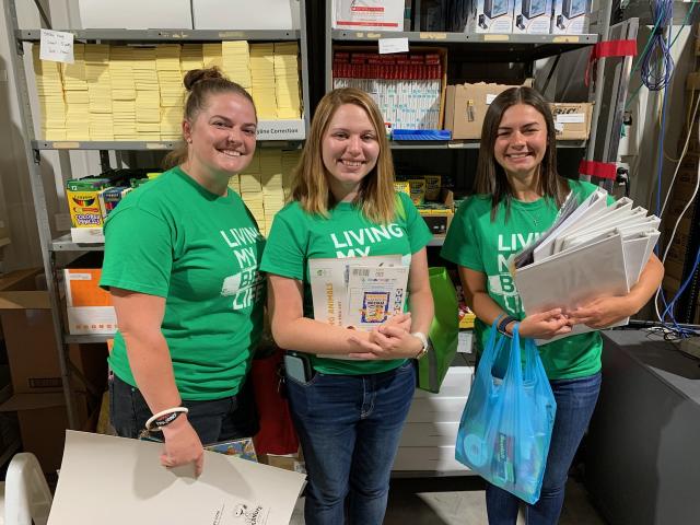 Teachers shopping at Tools4Schools Warehouse