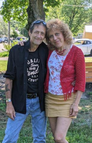 Client Tim with his partner Lynn