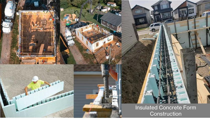 ICF - Method of construction being used on house 43/44