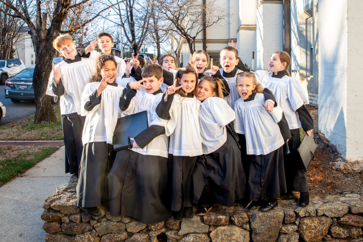 Cantate choristers having fun!