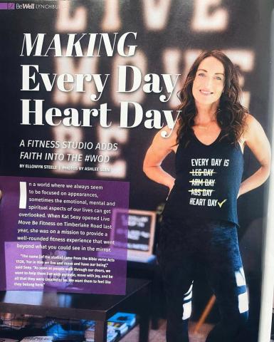 Featured twice in Lynchburg Living