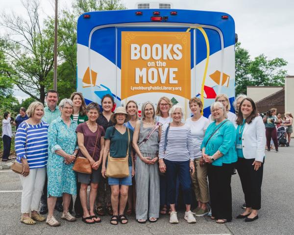 Local donors and Friends with the Bookmobile in 2026.