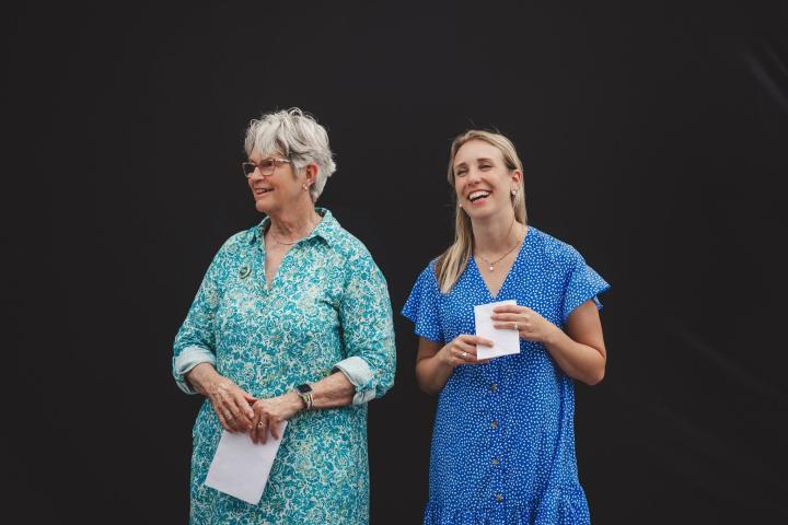 Friends board members Ellen Nygaard and Maegan Fallen, 2026.